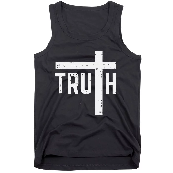 Truth Cross God Jesus Religious Christian Tank Top