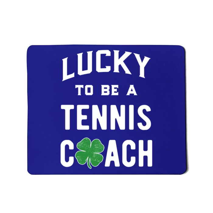 Tennis Coach Gift Lucky Irish Shamrock St Patricks Day Gift Mousepad