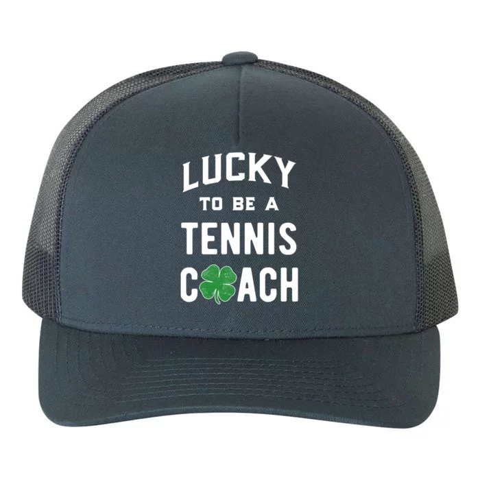 Tennis Coach Gift Lucky Irish Shamrock St Patricks Day Gift Yupoong Adult 5-Panel Trucker Hat