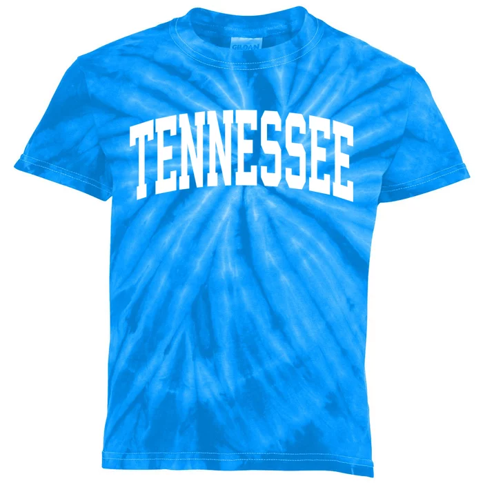 Tennessee Crewneck Gift Sports College Style State Usa Kids Tie-Dye T-Shirt