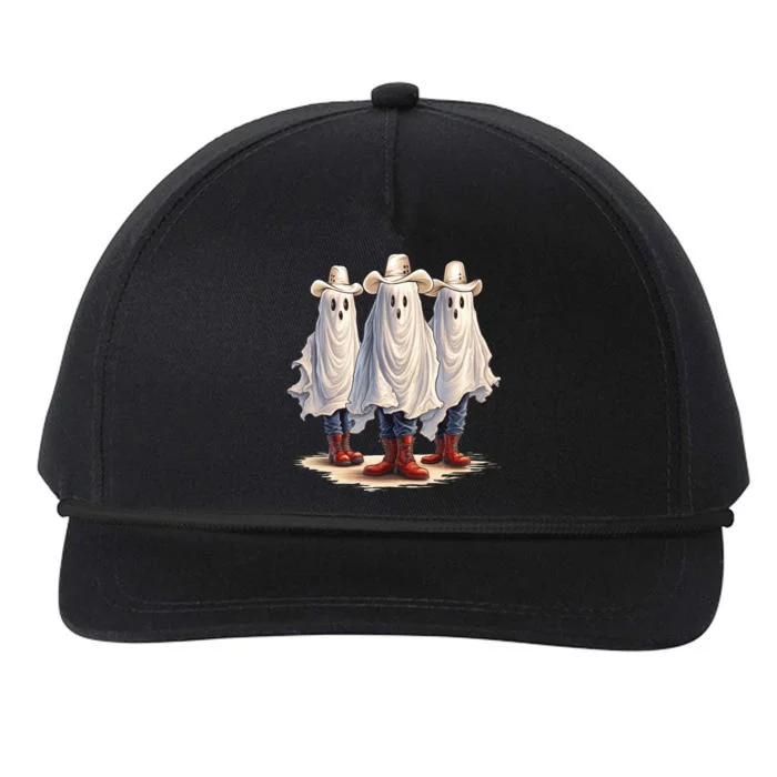 Three Cowboy Ghosts Snapback Five-Panel Rope Hat