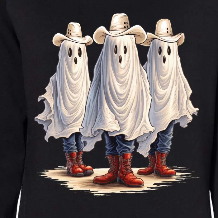 Three Cowboy Ghosts Womens California Wash Sweatshirt