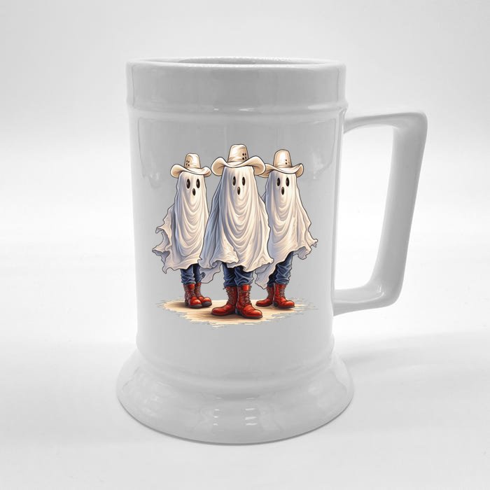 Three Cowboy Ghosts Front & Back Beer Stein