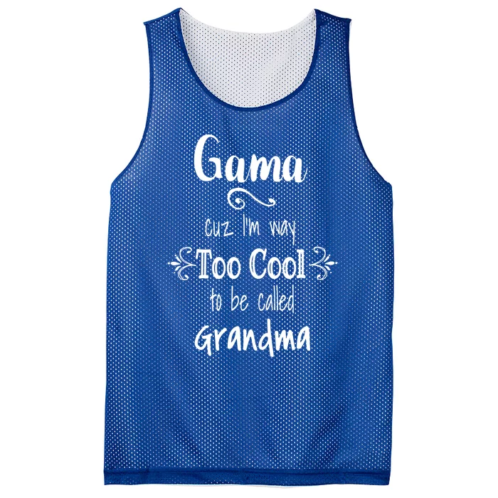 Too Cool Gama Special Grandma Gift Mesh Reversible Basketball Jersey Tank