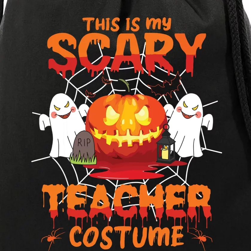 Teacher Costume Gifts This Is My Scary Teacher Costume Drawstring Bag