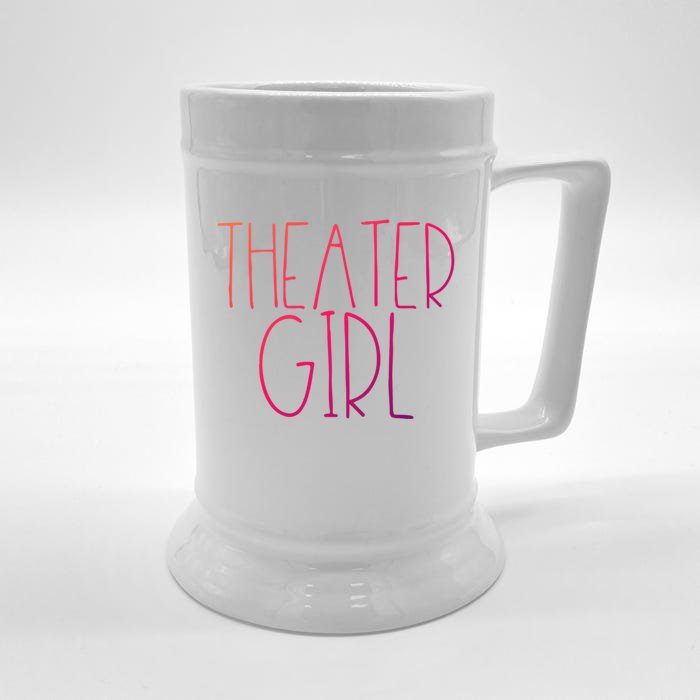 Theatre Cute Gift Broadway Musical Fan Christmas Gift Cute Funny Gift Front & Back Beer Stein