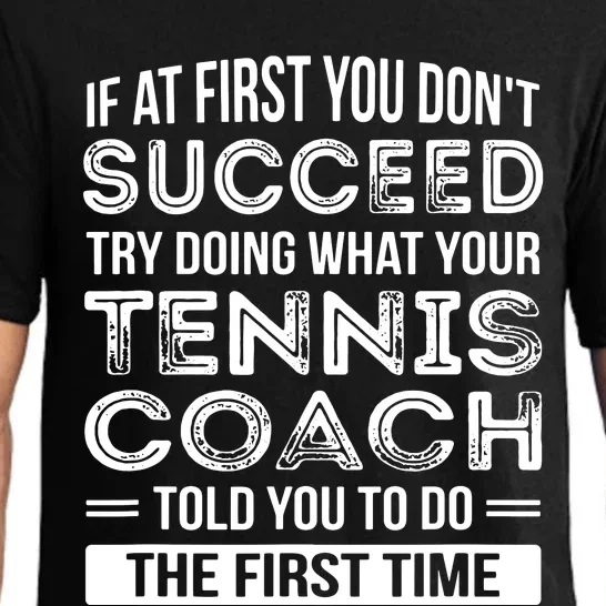 Tennis Coach Gift Funny Thank You Gift Pajama Set