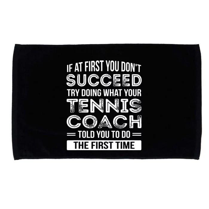 Tennis Coach Gift Funny Thank You Gift Microfiber Hand Towel