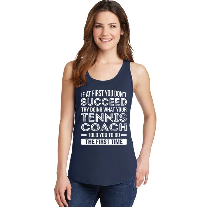 Tennis Coach Gift Funny Thank You Gift Ladies Essential Tank