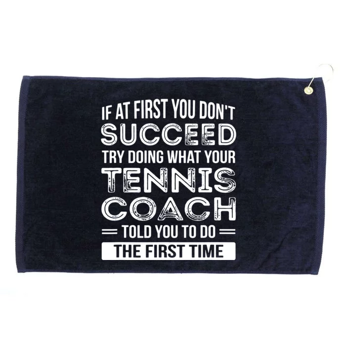 Tennis Coach Gift Funny Thank You Gift Grommeted Golf Towel