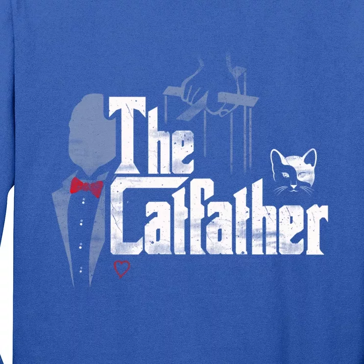 The Catfather Gift Funny Cat Dad Gift Father Of Cats Gift Long Sleeve Shirt