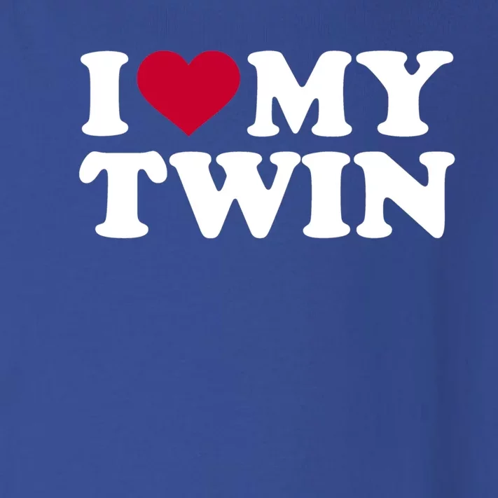 Twin Cool Gift I Love My Twin Cool Gift Blue Small Toddler Long Sleeve Shirt