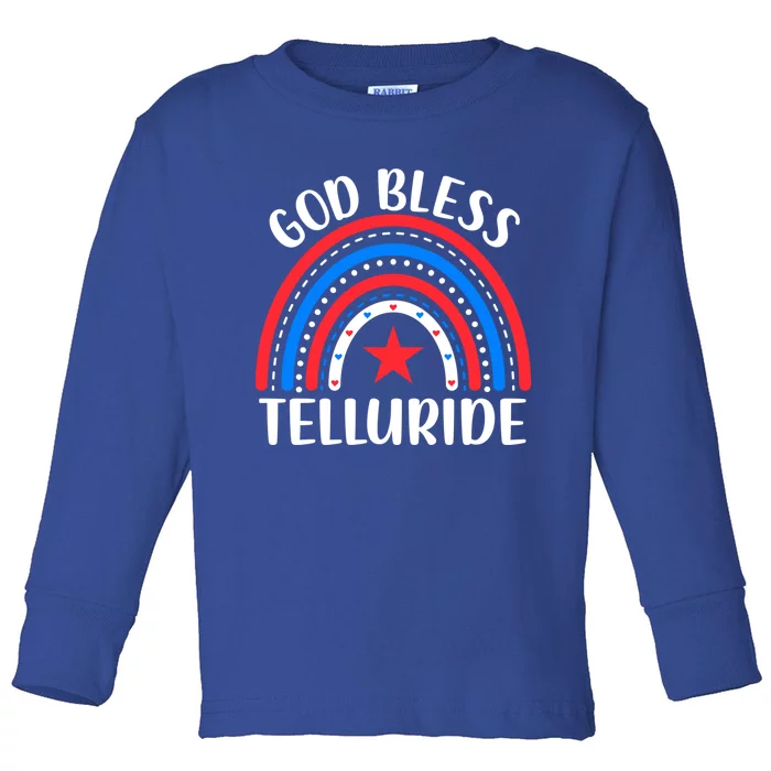 Telluride Colorado Gift I Love Telluride Usa Gift Toddler Long Sleeve Shirt