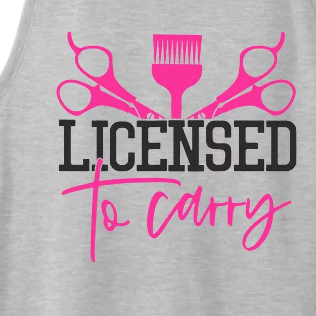 To Carry Hairstylist Cosmetologist Hairdresser Ladies Tri-Blend Wicking Tank