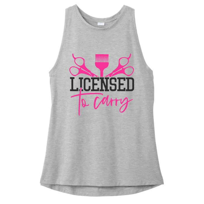 To Carry Hairstylist Cosmetologist Hairdresser Ladies Tri-Blend Wicking Tank