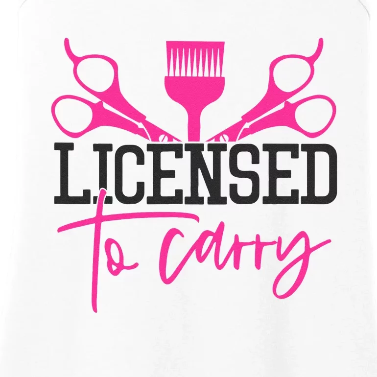 To Carry Hairstylist Cosmetologist Hairdresser Ladies Essential Tank