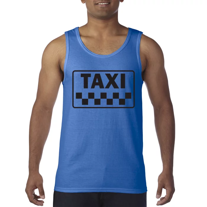 Taxi Costume Halloween Yellow New York Cab Tank Top