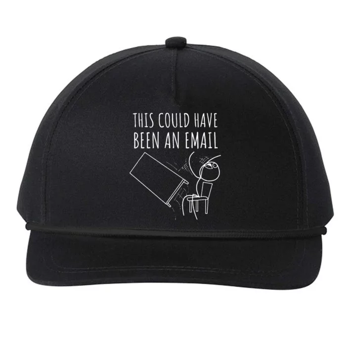 This Could Have Been An Email Funny Virtial Meeting Meme Snapback Five-Panel Rope Hat