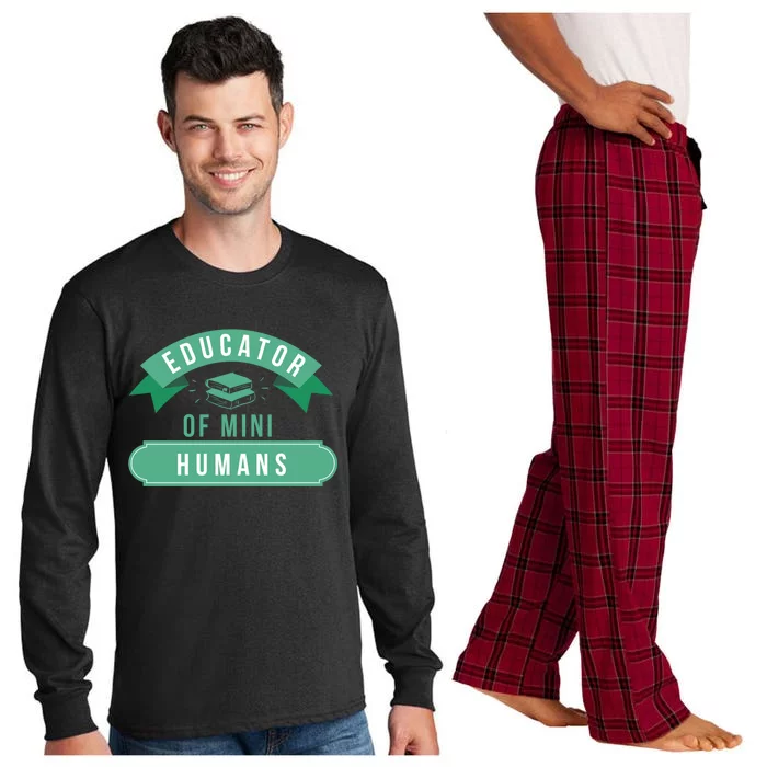 Teacher College High School University Cool Gift Professor Teacher Gift Long Sleeve Pajama Set