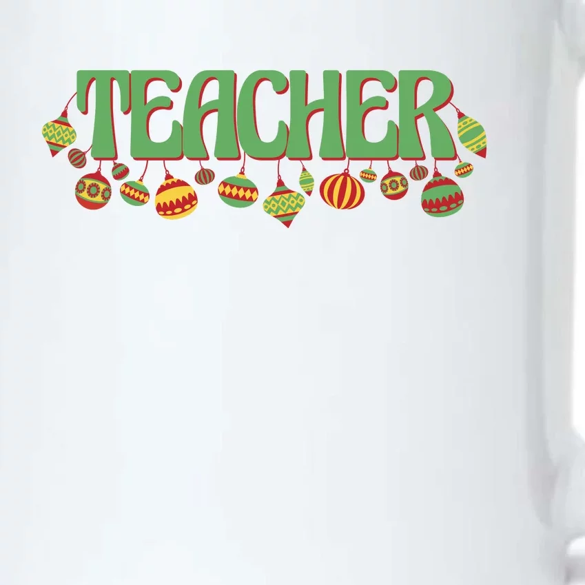 Teacher Christmas Holiday Festive Black Color Changing Mug