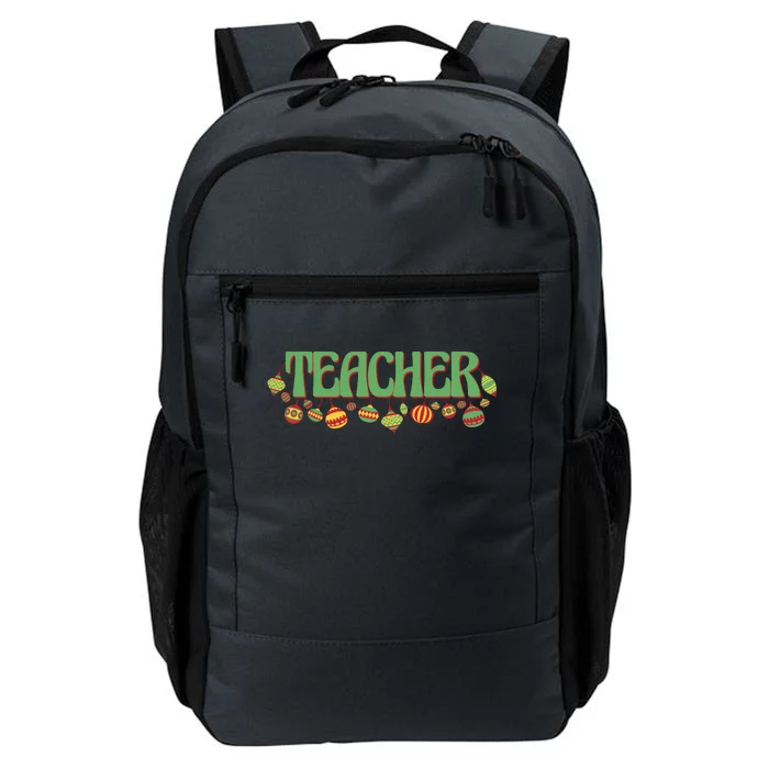 Teacher Christmas Holiday Festive Daily Commute Backpack