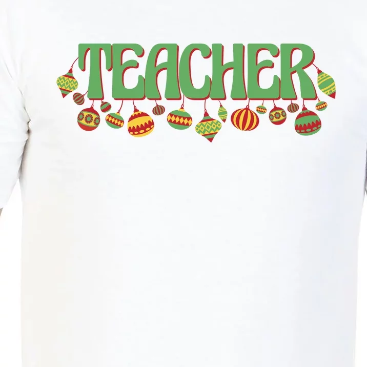 Teacher Christmas Holiday Festive Comfort Colors T-Shirt