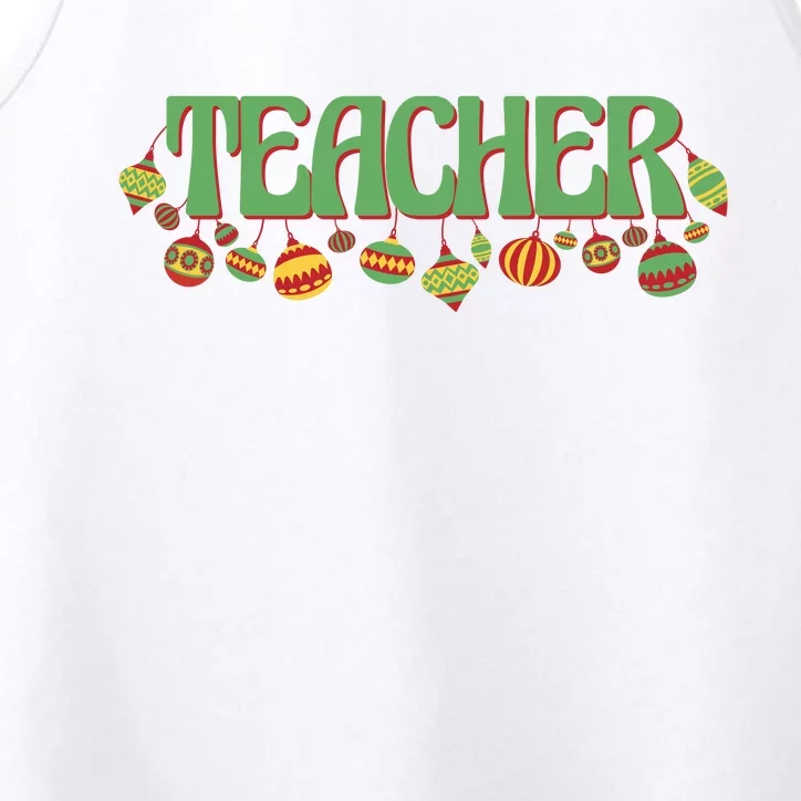 Teacher Christmas Holiday Festive Performance Tank