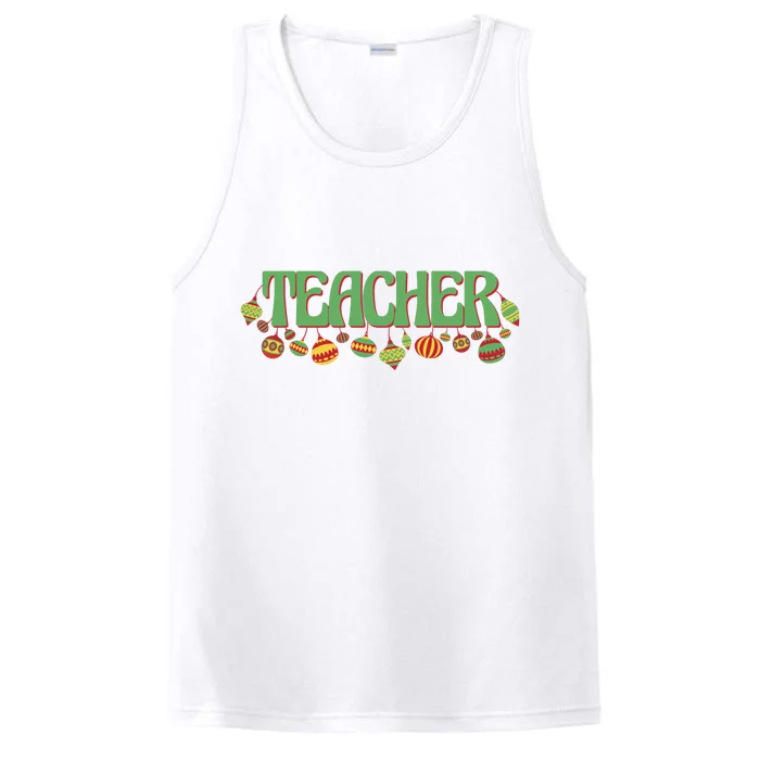 Teacher Christmas Holiday Festive Performance Tank