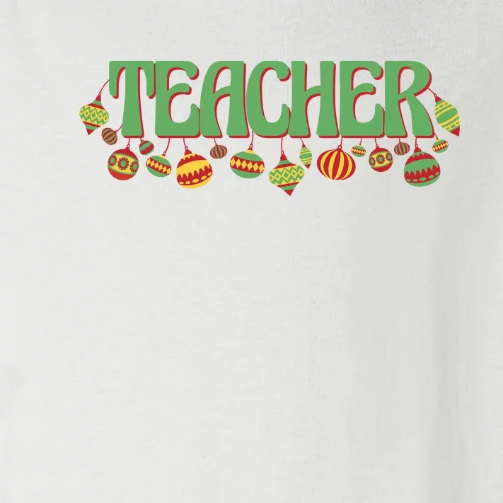 Teacher Christmas Holiday Festive Toddler Long Sleeve Shirt