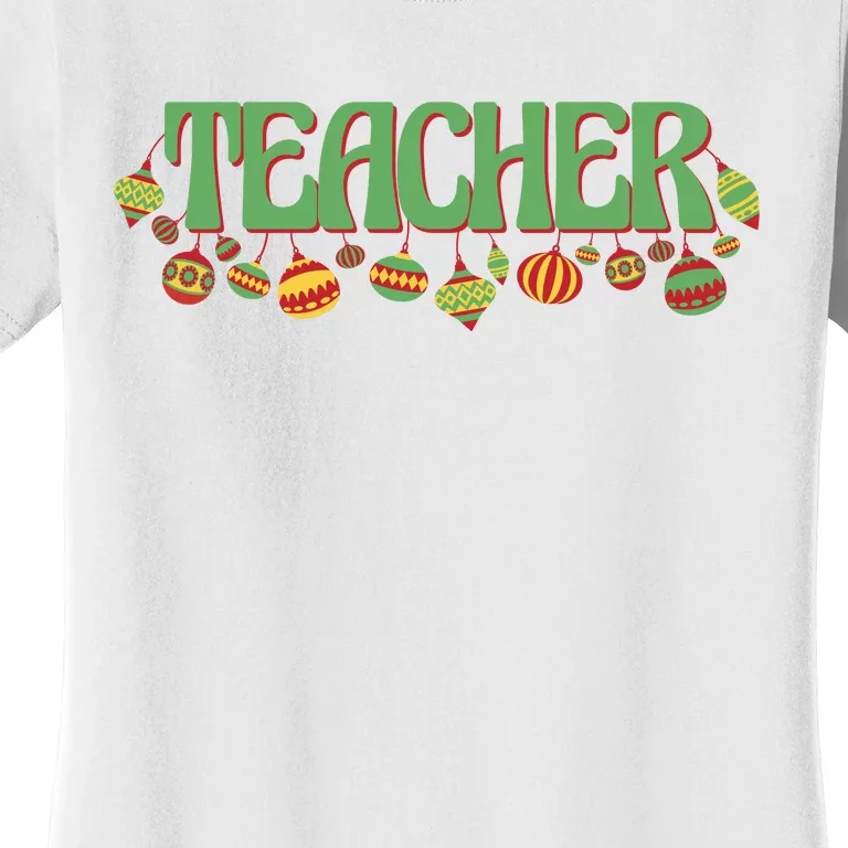 Teacher Christmas Holiday Festive Women's T-Shirt