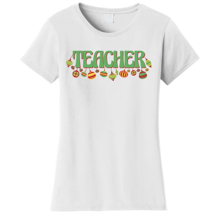 Teacher Christmas Holiday Festive Women's T-Shirt