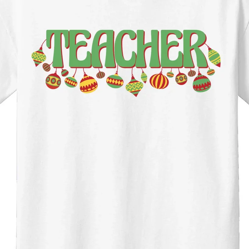 Teacher Christmas Holiday Festive Kids T-Shirt