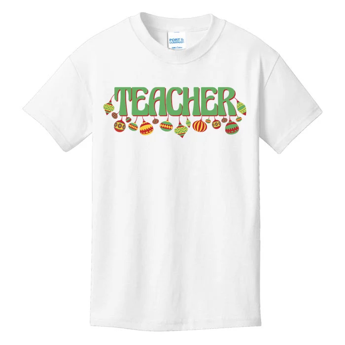 Teacher Christmas Holiday Festive Kids T-Shirt