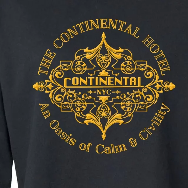 The Continental Hotel Cropped Pullover Crew