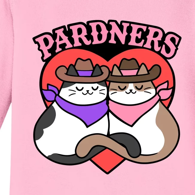 The Cat Hive Pardners Enamel Pin Baby Long Sleeve Bodysuit