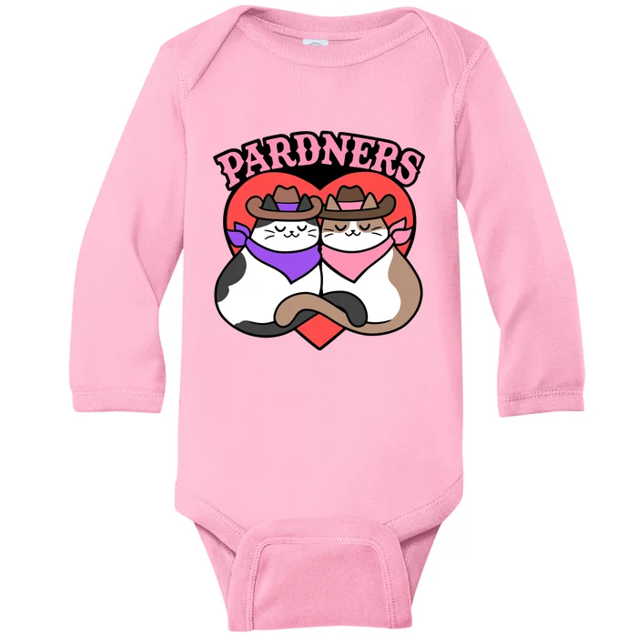 The Cat Hive Pardners Enamel Pin Baby Long Sleeve Bodysuit