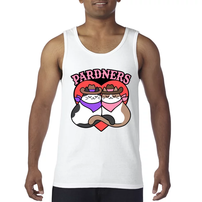 The Cat Hive Pardners Enamel Pin Tank Top