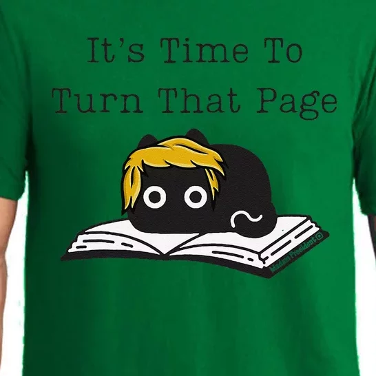 Trump Cat ItS Time To Turn That Page Pajama Set