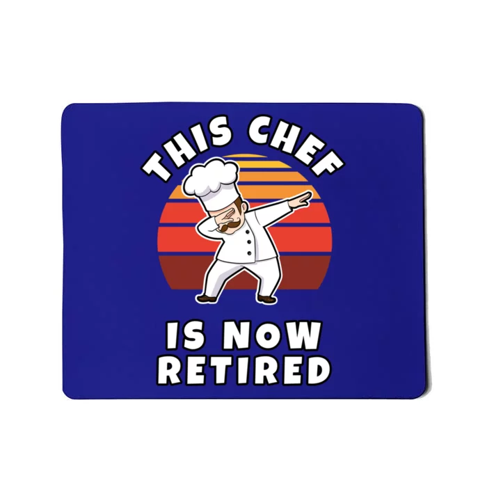 This Chef Is Now Retired Dabbing Cook In Uniform Gift Mousepad