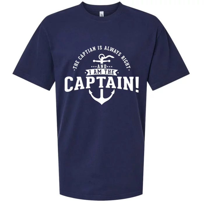 The Captain Is Always Right Captain Gift Sueded Cloud Jersey T-Shirt