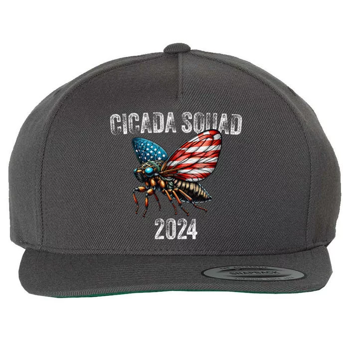 The Cicada Invasion Brood Xiii And Xix Cicada Squad 2024 Wool Snapback Cap