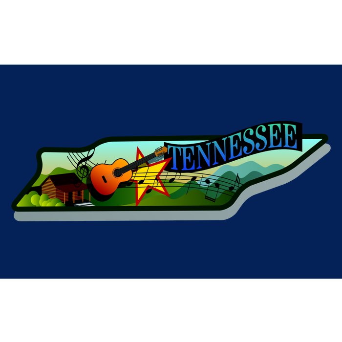 Tennessee Cartoon Illustration Bumper Sticker