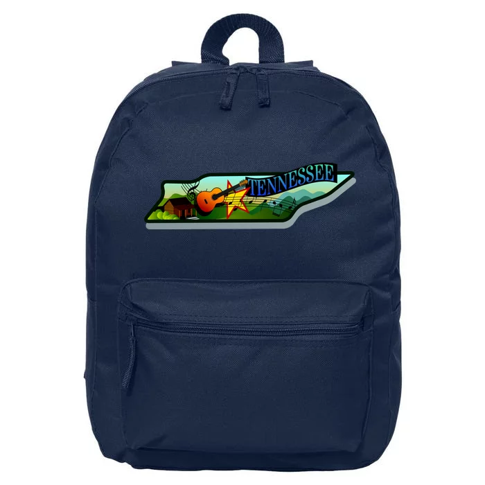 Tennessee Cartoon Illustration 16 in Basic Backpack