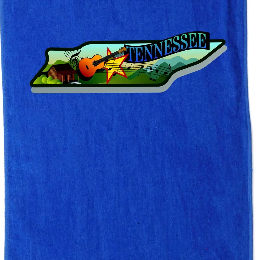 Tennessee Cartoon Illustration Platinum Collection Golf Towel