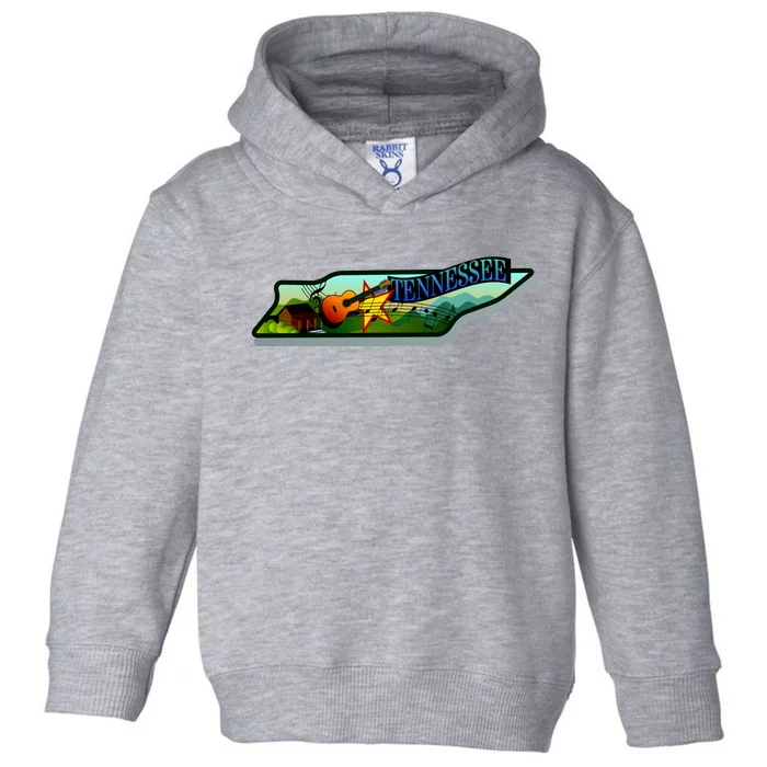 Tennessee Cartoon Illustration Toddler Hoodie