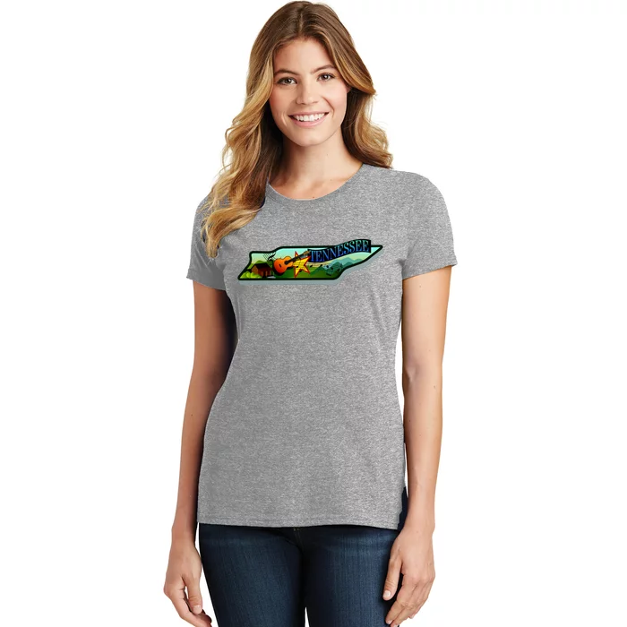 Tennessee Cartoon Illustration Women's T-Shirt