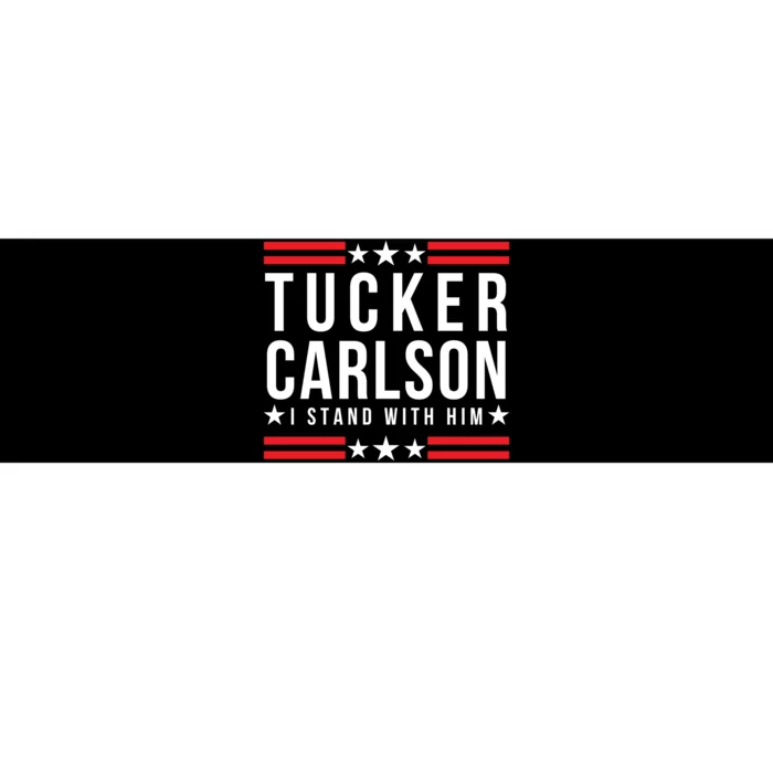 Tucker Carlson I Stand With Him, Men Women, I Stand With Tucker Carlson Bumper Sticker