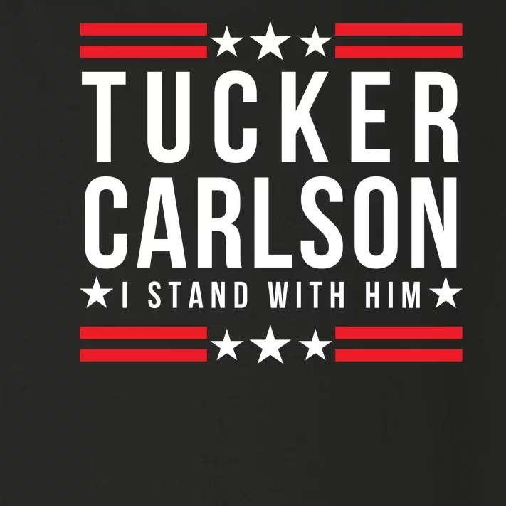 Tucker Carlson I Stand With Him, Men Women, I Stand With Tucker Carlson Toddler Long Sleeve Shirt