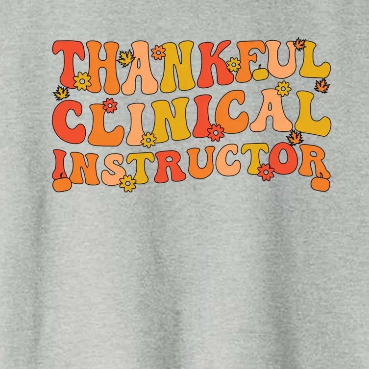 Thankful Clinical Instructor Thanksgiving Great Gift Women's Crop Top Tee