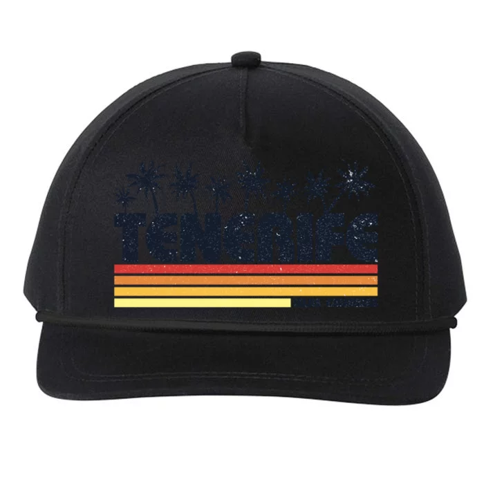 Tenerife Canary Islands Spain Retro Tourism Gift Snapback Five-Panel Rope Hat